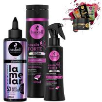 Kit Másc Líquida Lamelar 200ml Cavalo Forte Hidra Sh Fluido