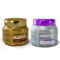 Kit Mascara Banho de Perola e Banho de Verniz Forever Liss