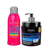 Kit Máscara Blindagem e SOS Antiemborrachamento Forever Liss Kit Máscara Blindagem e SOS Antiemborrachamento Forever Liss