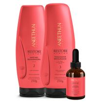 Kit Mascara Booster e Finalizador Aneethun Restore System