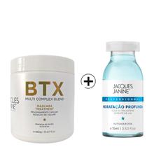 Kit mascara capilar 450g plus ampola 15ml liso absoluto jacques janine