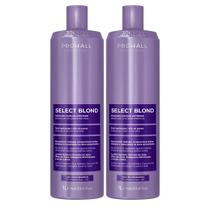 Kit Máscara Capilar Prohall Antifrizz Select Blond 1L - 2 Unidades
