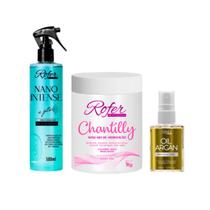 Kit Máscara Chantilly e Nano Intese e Óleo Finalizador Argan