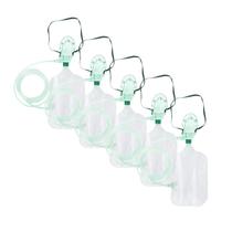 Kit máscara de alta concentração com reservatório adulto - 5 un Kit máscara de alta concentração com reservatório adulto - 5 un