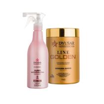 Kit Máscara de Hidratação Line Golden 1Kg com Queratina Kit Máscara de Hidratação Line Golden 1Kg com Queratina