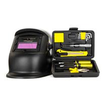 Kit mascara de solda control automatica ton 9 a 13 + jogo de ferramentas c/ 11 pçs - titanium platina