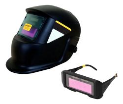 Kit Máscara De Solda Óculos Automático Profissional