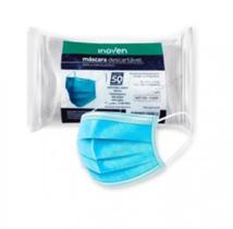 Kit Máscara Descartável 50 Unidades Tripla Proteção Kit Máscara Descartável 50 Unidades Tripla Proteção