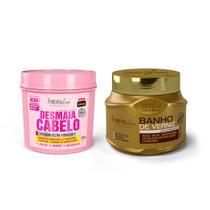Kit Máscara Desmaia Cabelo 200G e Máscara Banho de Verniz 250G