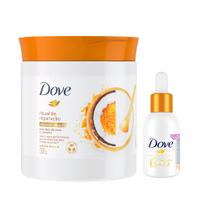 Kit Máscara Dove Ritual Reparação e Booster Texturas Reais Hidratação