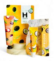 Kit Máscara e hidratante Labial Coco, Creme Mãos Mangostim Kit Máscara e hidratante Labial Coco, Creme Mãos Mangostim