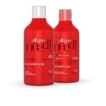 Kit Máscara e Shampoo Cereja Mirai Reconstrução 250 ml