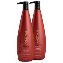 Kit Mascara e Shampoo Fortalecedor Aneethun 1 Litro Force