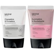 Kit Mascara Facial De Argila Branca + Rosa Clareadora Iluminadora Dermo Skin Labotrat 130g Kit Mascara Facial De Argila Branca + Rosa Clareadora Iluminadora Dermo Skin Labotrat 130g