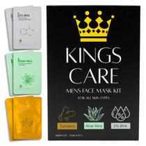 Kit Máscara Facial Kings Care - Antiacne com Turmeric, Aloe Vera e BHA 2% Kit Máscara Facial Kings Care - Antiacne com Turmeric, Aloe Vera e BHA 2%