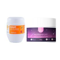 Kit Máscara Facial NutriNight 300g Fio Cabana + Creme Hidratante Hidrapé 240g BioSeiva Pés Kit Máscara Facial NutriNight 300g Fio Cabana + Creme Hidratante Hidrapé 240g BioSeiva Pés