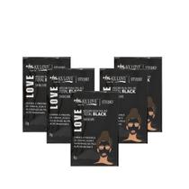 Kit Máscara Facial Total Black Max Love 8g 05un