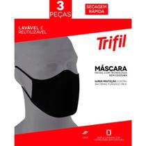 Kit Máscara Facial Trifil C/03 Unid - Preta