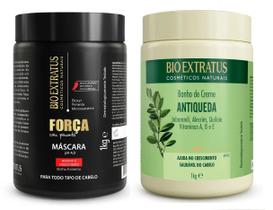 Kit Máscara Força Com Pimenta +Jaborandi 1kg Bio Extratus Kit Máscara Força Com Pimenta +Jaborandi 1kg Bio Extratus