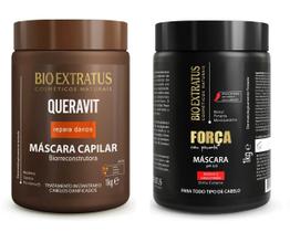 Kit Máscara Força Com Pimenta + Queravit 1kg Bio Extratus