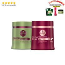 Kit Máscara Haskell Bananeira + Máscara Quina Rosa 500g