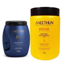 Kit Mascara Linha A e Mascara Pos Quimica Repair Aneethun Kit Mascara Linha A e Mascara Pos Quimica Repair Aneethun