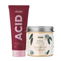 Kit Máscara Magic Butter 500g e Acidificante Acid 200g Abela