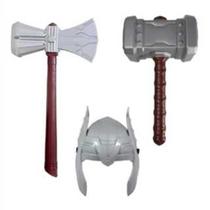 Kit Máscara, Martelo E Machado Do Personagem Thor Envio Já ! Kit Máscara, Martelo E Machado Do Personagem Thor Envio Já !