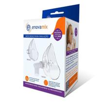 Kit máscara para inalação bebê e adolescente enovamix - acessórios compatíveis com inaladores ultrassônicos