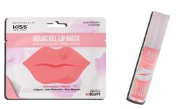 Kit Máscara para Lábios Magic Gel - Kiss New York + Gloss Volume Big & Full - Ruby Kisses