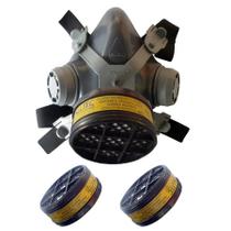 Kit Máscara pintura carvão ativado com 3 filtros vo/ga Mastt