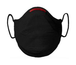 Kit Máscara Preto M Fiber Knit AIR + 30 Filtros de Proteção + Suporte