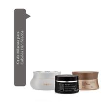 Kit Máscara Reconstrutora Expertise + Máscara Luxe Creations + Máscara Millenar Óleos Gregos Kit Máscara Reconstrutora Expertise + Máscara Luxe Creations + Máscara Millenar Óleos Gregos