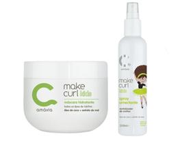 Kit Máscara + Spray Make Curl Kids Amavia Hidratação Hair