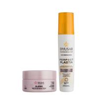 Kit Máscara Super Reconstrução 300g + Fluído Pré Escova DYUSAR