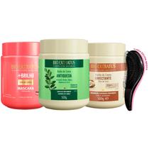 Kit Máscaras Bio Extratus Mais Brilho Jaborandi Umectante 500g e Escova Kit Máscaras Bio Extratus Mais Brilho Jaborandi Umectante 500g e Escova