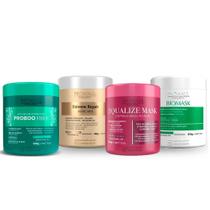 Kit Máscaras Biomask Extreme Equalize Proboo Fiber Prohall 500g