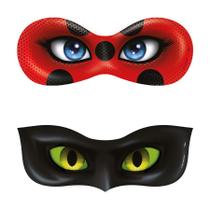 Kit Máscaras de Festa - Lady Bug e Cat Noir Miracolous - 6 unidades - Regina Festas - Rizzo Kit Máscaras de Festa - Lady Bug e Cat Noir Miracolous - 6 unidades - Regina Festas - Rizzo
