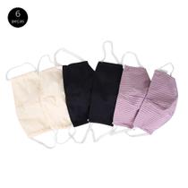 Kit Máscaras de Proteção Biotipo Lavável Dupla Camada - 6 Unid Kit Máscaras de Proteção Biotipo Lavável Dupla Camada - 6 Unid