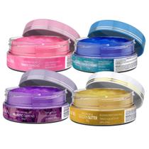 Kit Máscaras Faciais Lakma Jóias Raras é Golden Glitter Ouro Sem Parabenos Hidratação Rejuvenescimento Facial Nutritiva