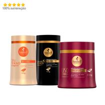 Kit Mascaras Haskell Cavalo E Tutano 900g Liso Com Força 500g