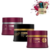 Kit Máscaras Haskell Cronograma Capilar Cabelos Alisados 300