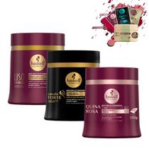 Kit Máscaras Haskell Cronograma Capilar Cabelos Alisados 500