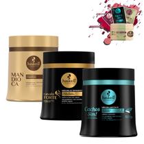 Kit Máscaras Haskell Cronograma Capilar Cabelos Cacheados