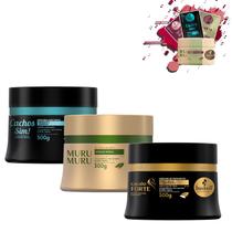 Kit Máscaras Haskell Cronograma Capilar Cabelos Crespos 300g