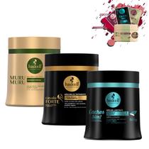 Kit Máscaras Haskell Cronograma Capilar Cabelos Crespos 500g
