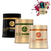Kit Máscaras Haskell Cronograma Capilar Cabelos Frágeis 500g