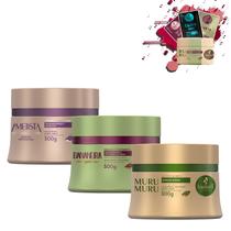 Kit Máscaras Haskell Cronograma Capilar Cabelos Loiros 300g