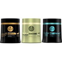 Kit Máscaras Hidranutre Cachos Sim Cavalo Forte 500Gr