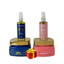 Kit mascaras impact + ouro + finalizadores impact + ouro